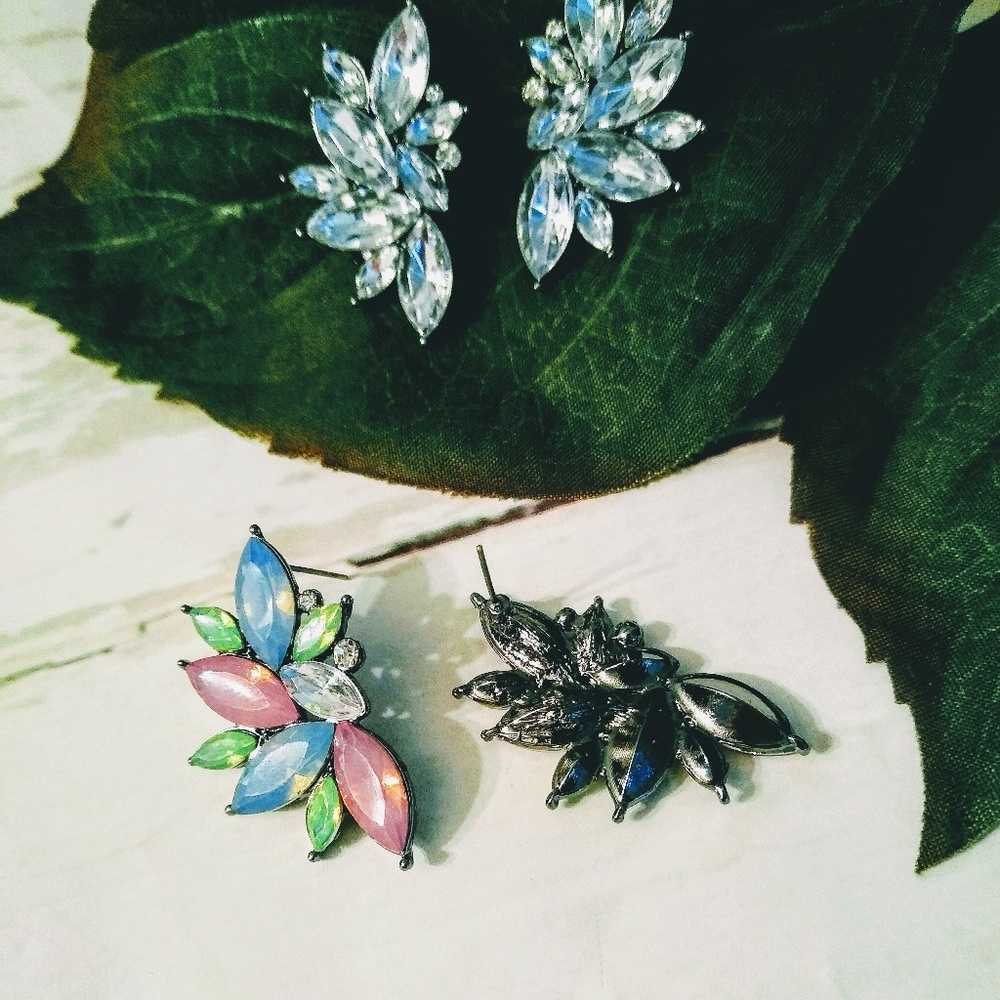 ‼️Crystal Rhinestone earrings - Picture 2 of 7